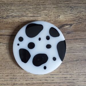 Cowhide epoxy resin coaster
